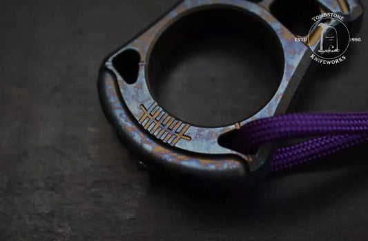 MAX Knives 2023 Blade Show Ano Titanium Knuck w/Ano Bead