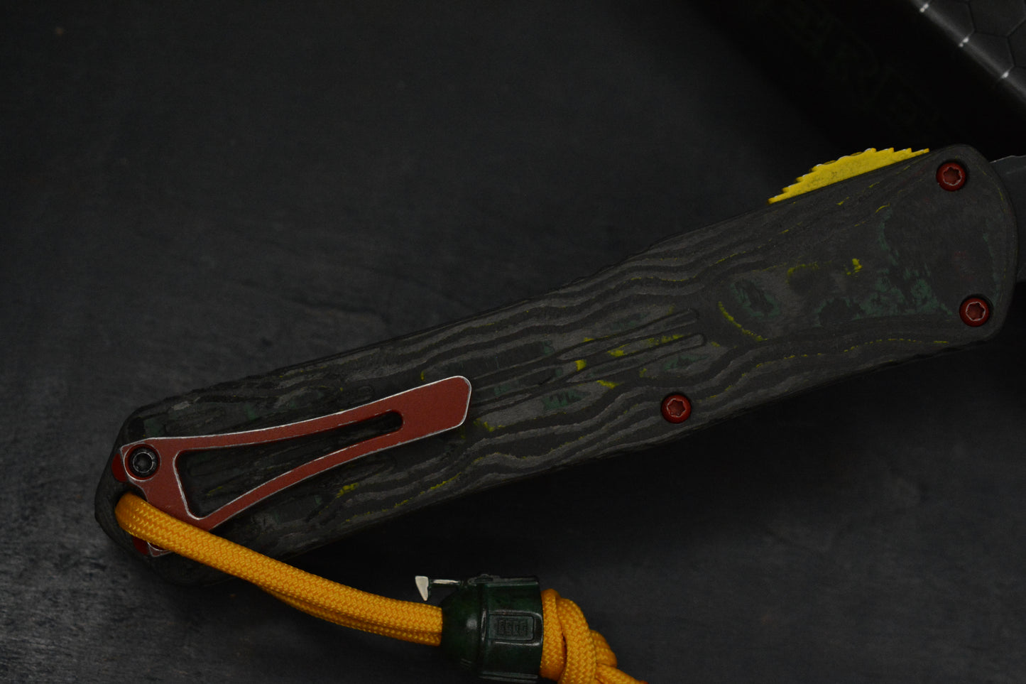 NEW Heretic Manticore X Bounty Hunter OTF - Black Magnacut T/E SN 248 w/ Boba Fett Bead