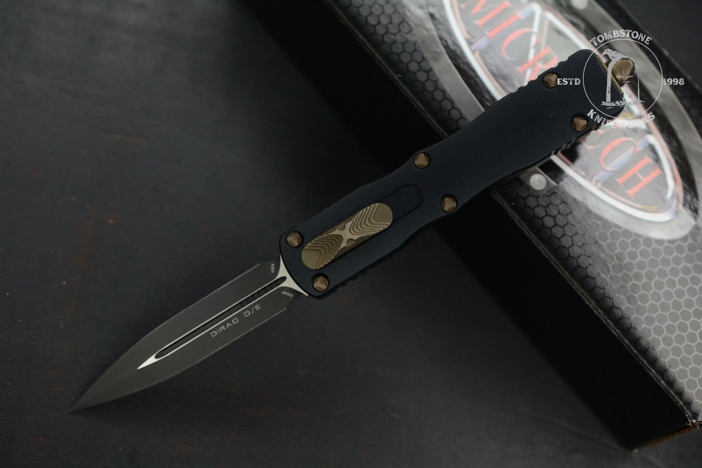 Microtech Dirac D/E Standard Bronze Hardware Proof Run S/N 400