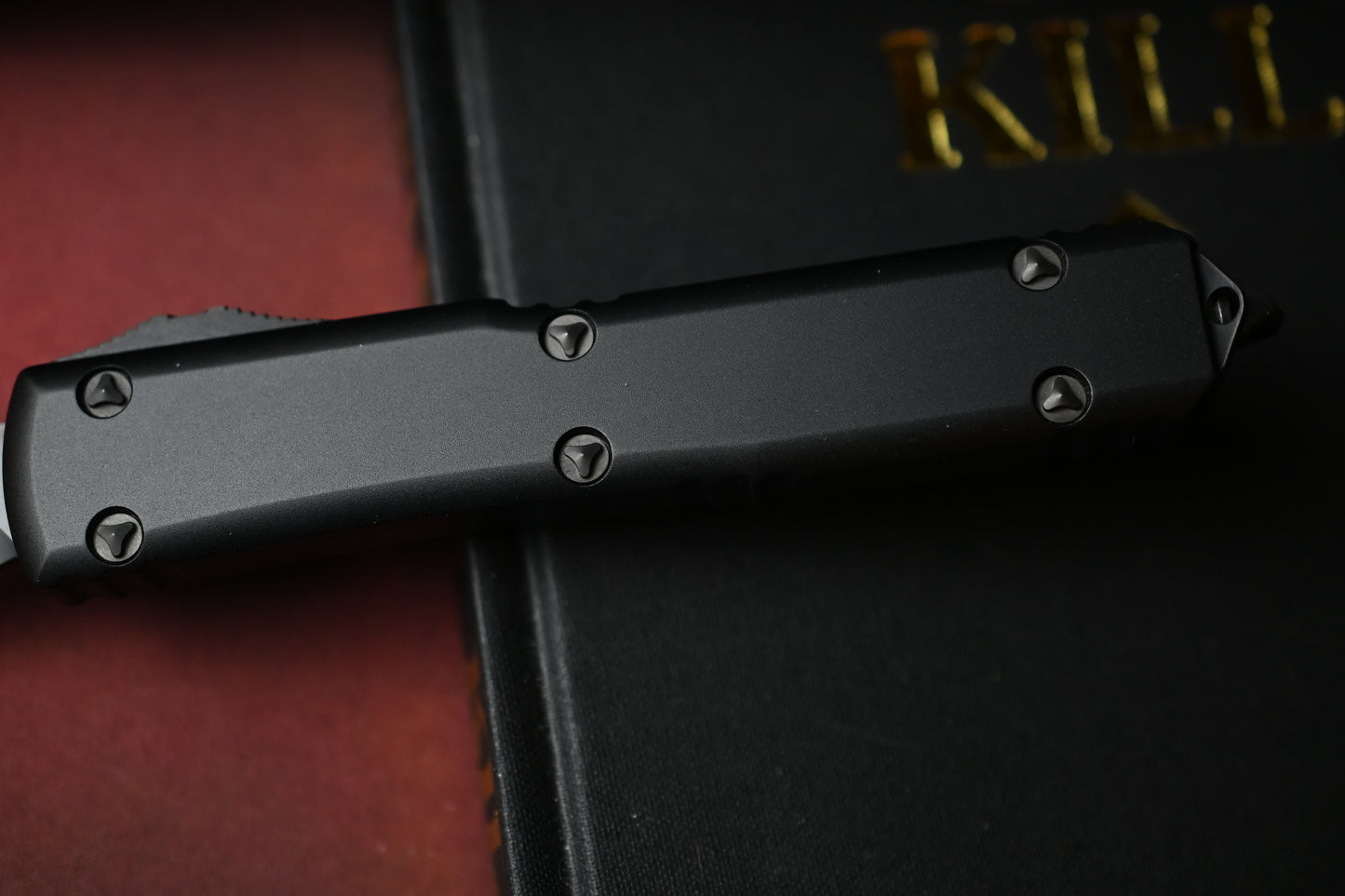 RARE Microtech Ultratech Hellhound Shadow - Black/ Black DLC 08/2022 SN 627
