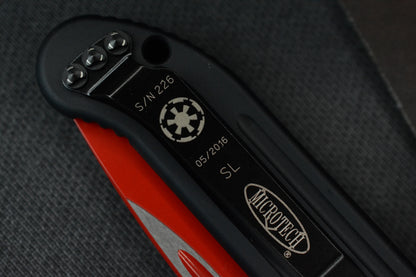 RARE Microtech LUDT Sith Lord Red Elmax Blade / Milled Black Handles SN 226 05/2016
