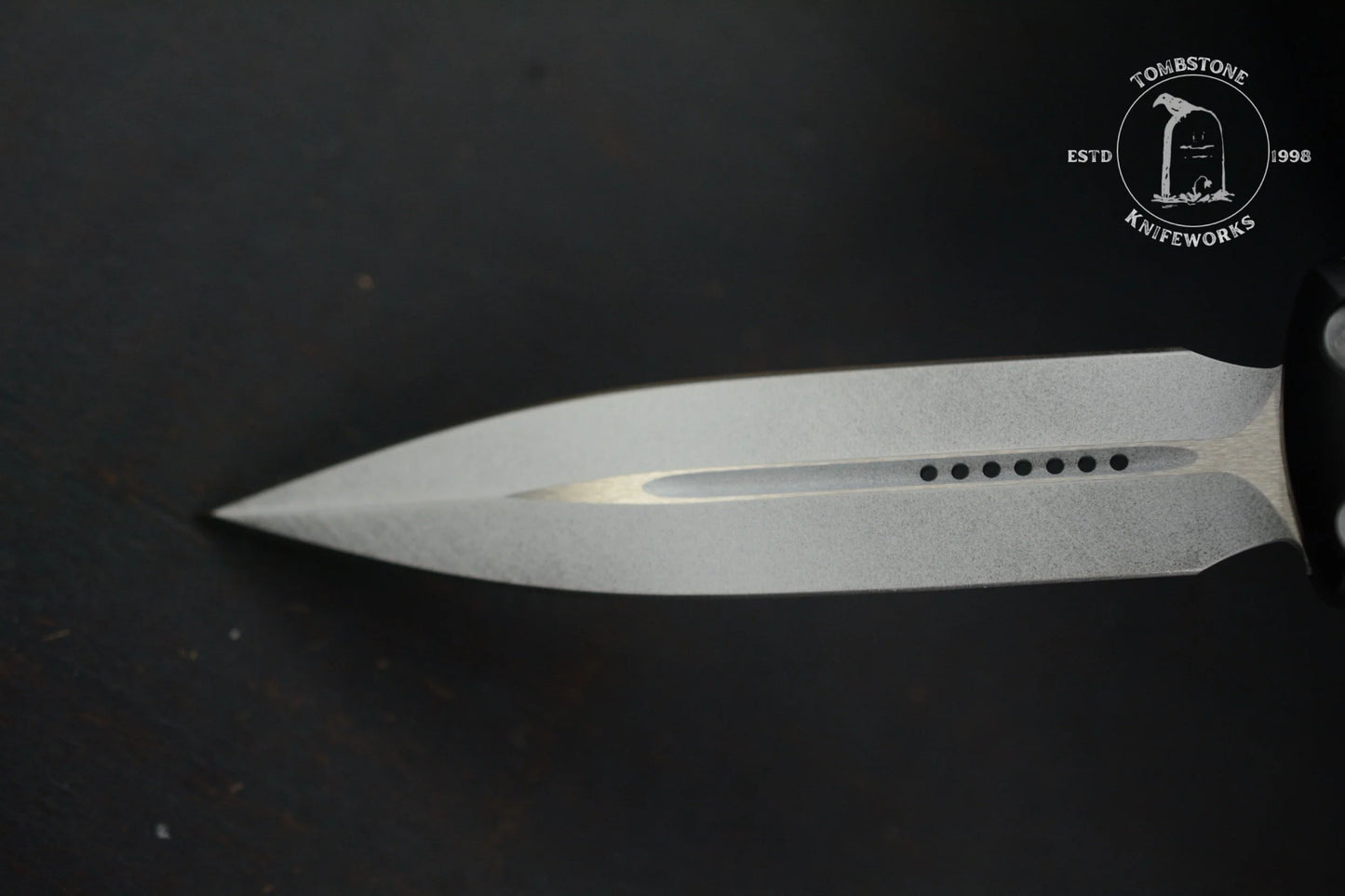 RARE Microtech UTX-85 D/E - Steamboat Willie Black/ White