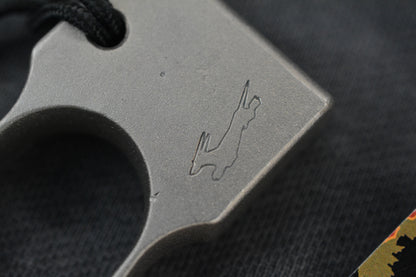 RARE Bawidamann Grey Cerakote
Brass SFK w / Ti Tombstone Bead