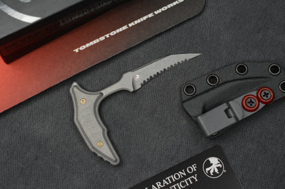 NEW Microtech Bee Push Dagger - Bronze Ano 440C / Apocalyptic Ti