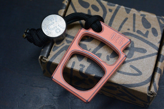 NEW OEGEDC Keystone Lite Ti Peach Cerakote  Bottle Opener BS EXCw/F**k Face Bead