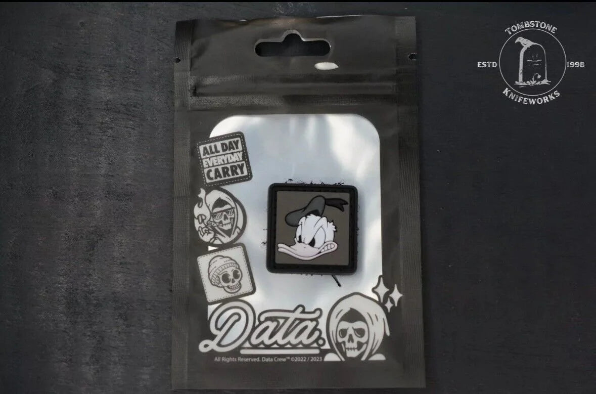 NEW Data Crew Donald Duck RE Patch B/W Mickey Mouse Disney