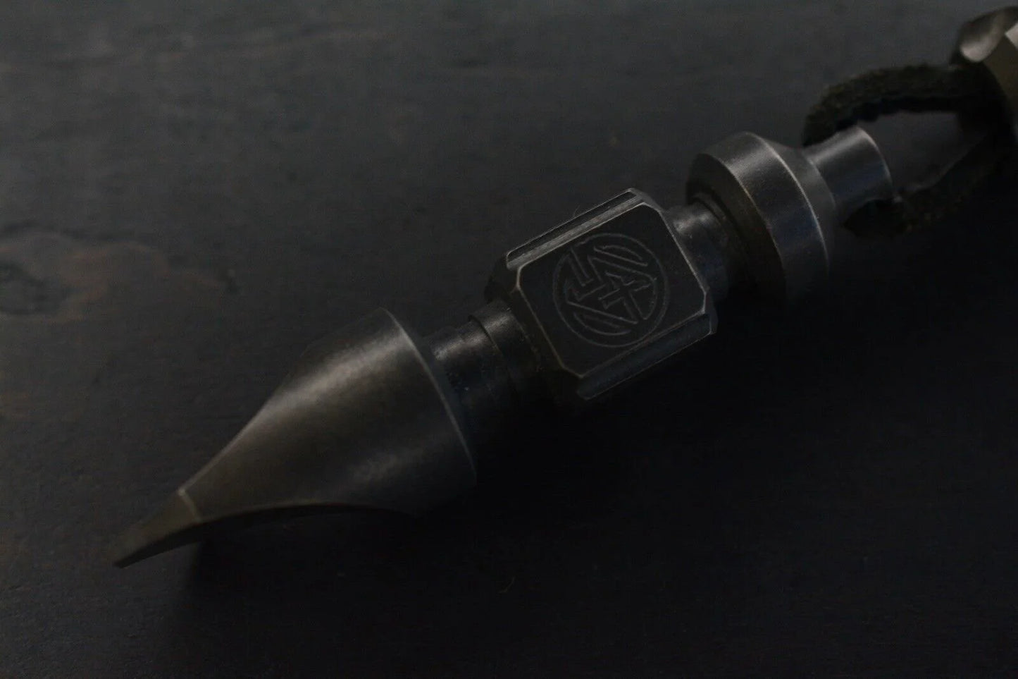 RARE 4T5 Design Templar Hand Stamped Blackened Aged Brass w/ 4T5 Bead