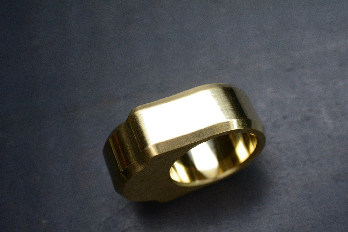 NEW Delicious Fist “Ghost” Scotch Brite Brass GITD Tear Drop Logo Paperweight