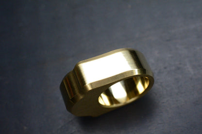NEW Delicious Fist “Ghost” Scotch Brite Brass GITD Tear Drop Logo Paperweight