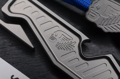 NEW Peace Neighbor Espion Ti Pry 3.5in w/ Ti Bead & Patch