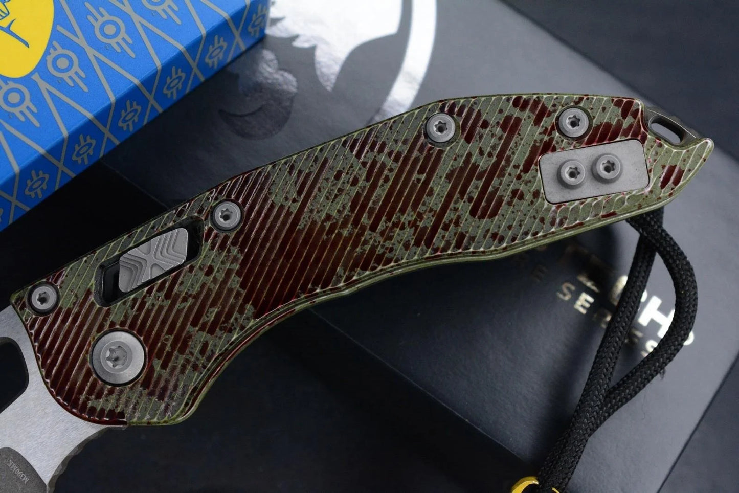 RARE Microtech Stitch-Ram-Lok Outbreak Sig Series w/ Fallout Poker Set & Bead