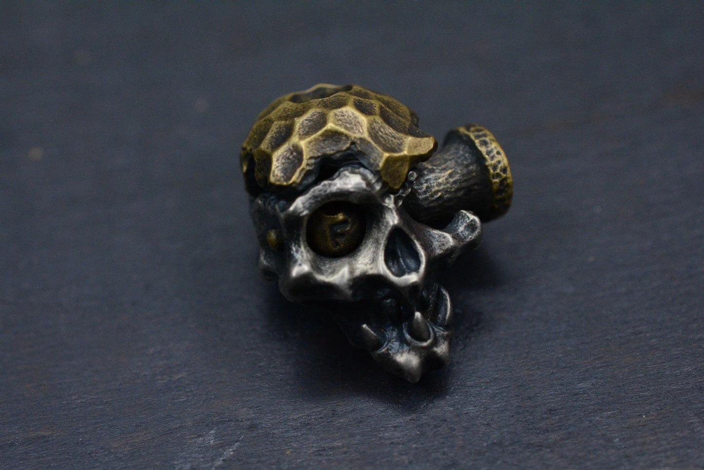 NEW Custom Knife Factory Bi-Metal Merzost Friendly “F*** Off” Bead