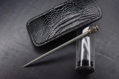 Custom Bastanelli Spike Ti/2 Saints Brze Skull Hdle w/Robertson Sheath SOLD OUT
