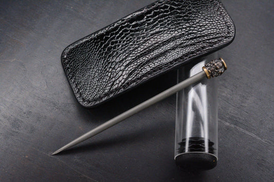 Custom Bastanelli Spike Ti/2 Saints Brze Skull Hdle w/Robertson Sheath SOLD OUT
