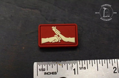 NEW Prometheus Design Werx “Kung Fu Salute” Red Cat Eye Patch PDW