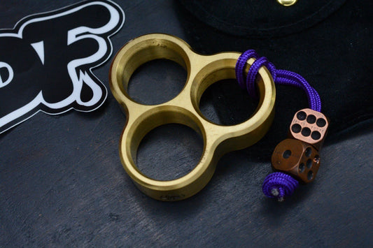 RARE Delicious Fist Fisthawk 3-Way Brass Bottle Opener w/ 2x Custom Dice Beads