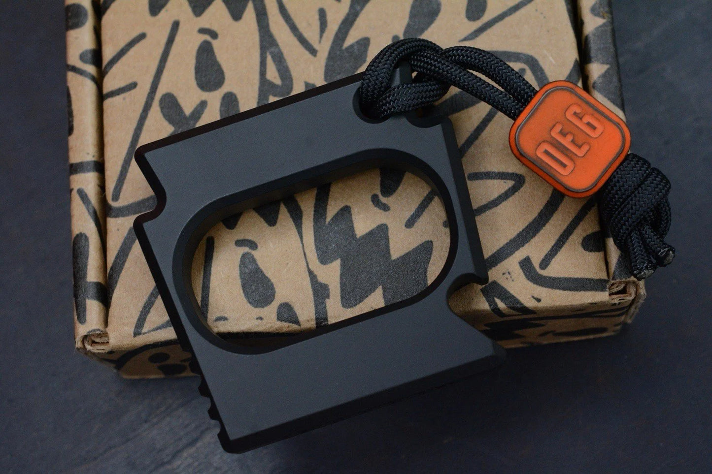 NEW OEGEDC x Urban EDC Wide Mouth Keystone Black w/ Seigahai Pattern & OEG Bead