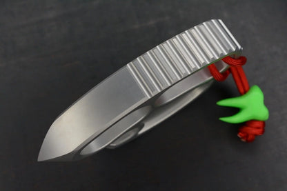 NEW Triple Aught x Efros Engraved Topo Pry Bar w/ CKF Bead & Leather Sheath