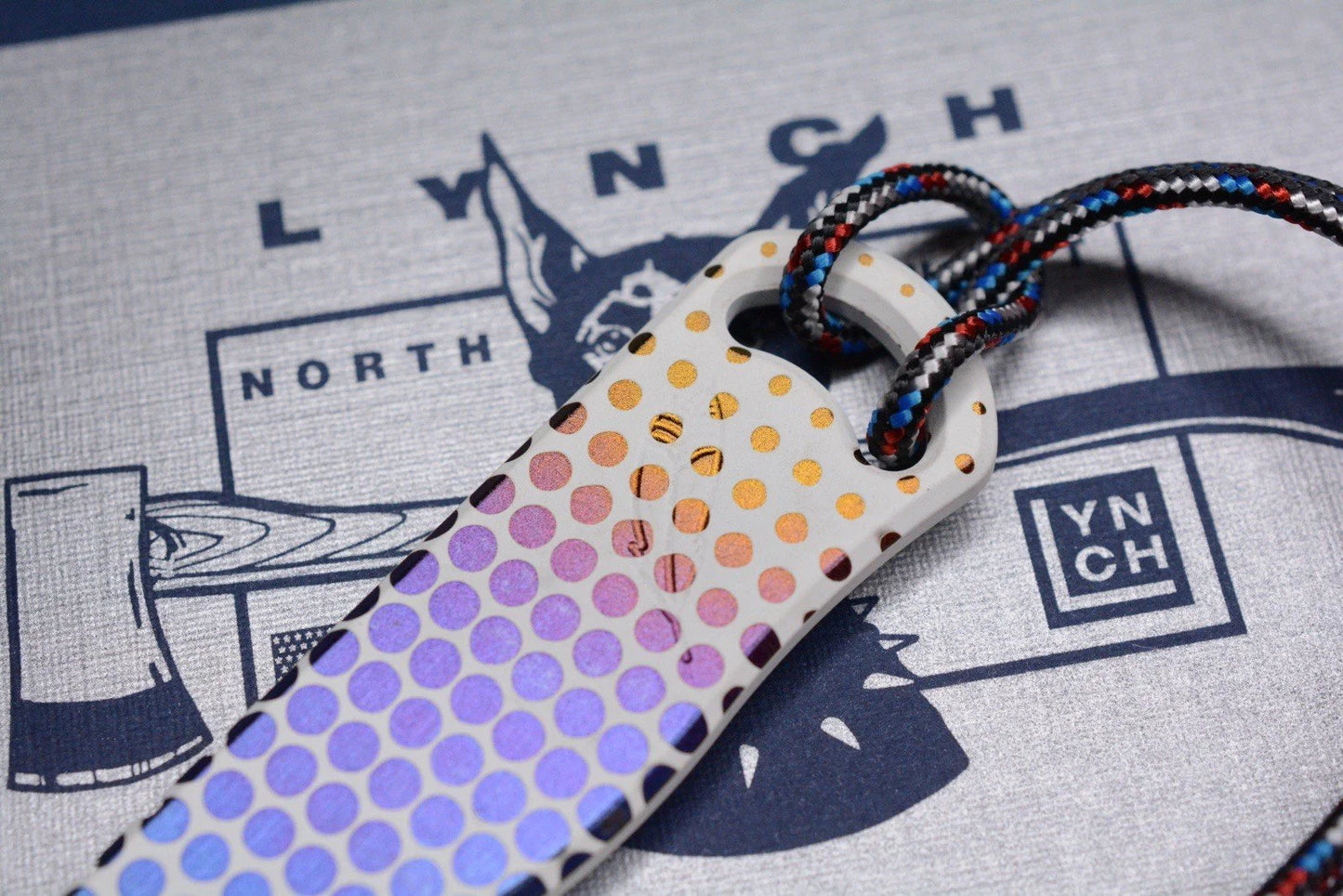 NEW Lynch Northwest Chonk White Fade Dot Matrix Pry w/ Cap America Bead & COA