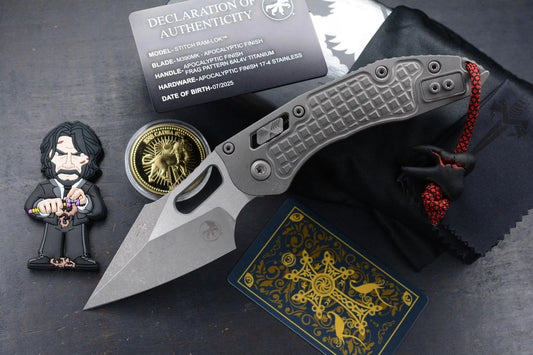 NEW Microtech Manual Stitch Marfione Select - Full Ti/ Frag w/ DF Molar + More
