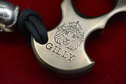 NEW GILLY Customs 5-Point Brass Paper Weight w/ Hannibal Lecter Bead Re JRW KOCH