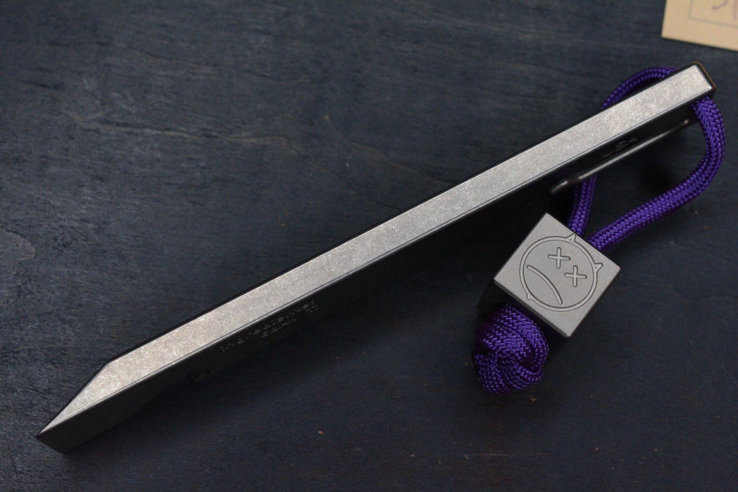 Vintage Nice Guy Machine Co Mr Nice Bar Ti Pry w/ Homage Frankart Bead NGMCo