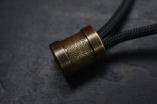RARE Colins Trace x Urban EDC Seigahai Chaos Antique Brass 2 Piece Bead Sold Out