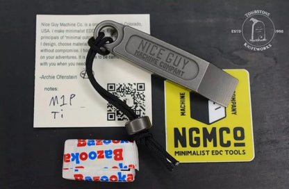 NEW Nice Guy Machine Co My First Pry Wheelie Ti Pry Bar w/ NGMCo Wheelie Bead
