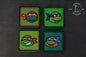 NEW Data Crew TMNT Patch Set Teenage Mutant Ninja Turtles 4x Complete