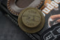 NEW JRW Judge Brass Bottle Opener & Decision Maker w/ JRW Sheath & Patches