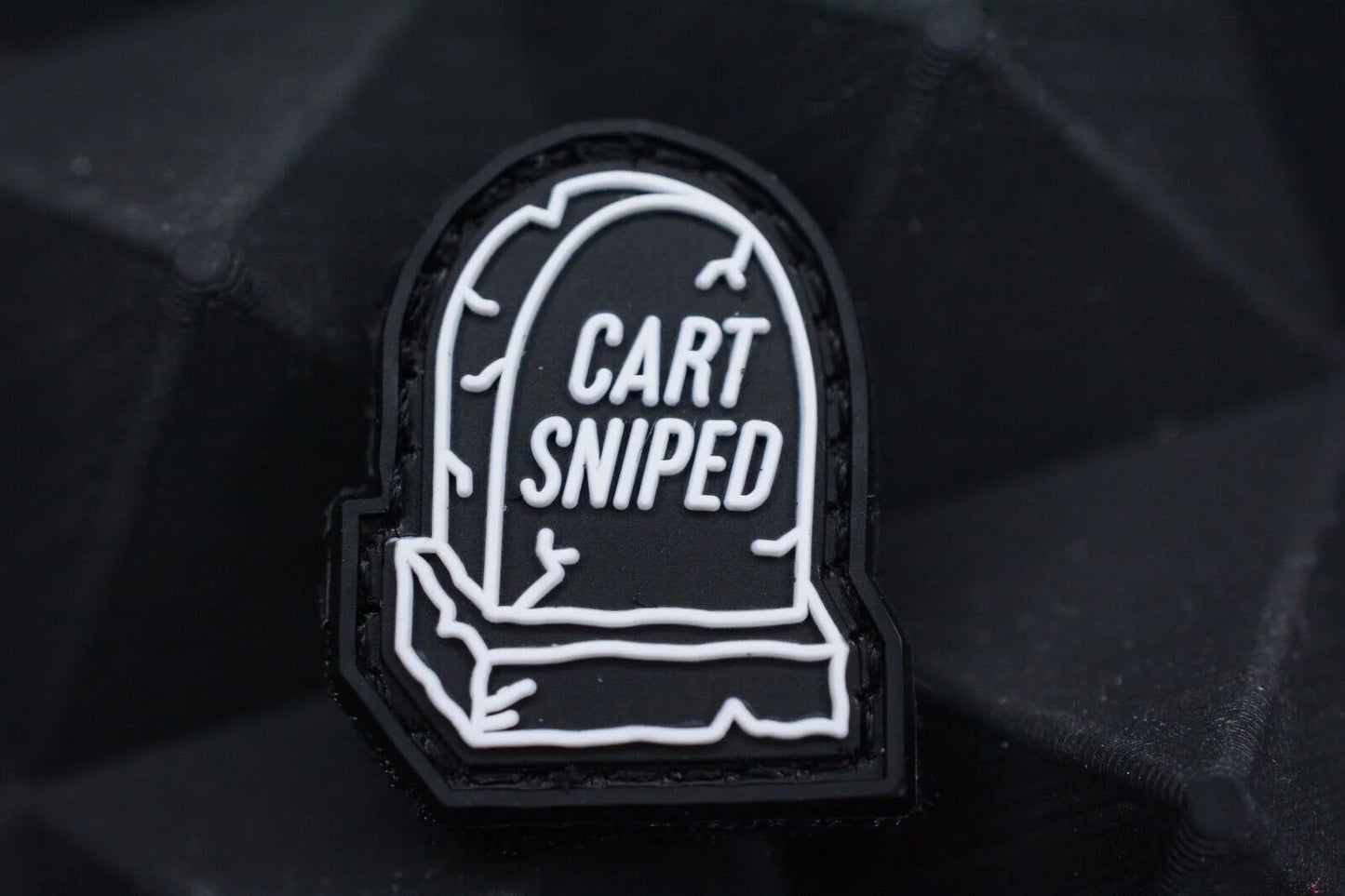 New Notorious EDC “Cart Sniped” Black/White RE Patch 1x1” SOLD OUT