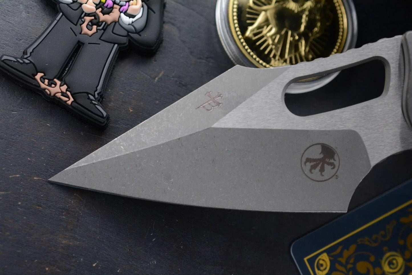 NEW Microtech Manual Stitch Marfione Select - Full Ti/ Frag w/ DF Molar + More