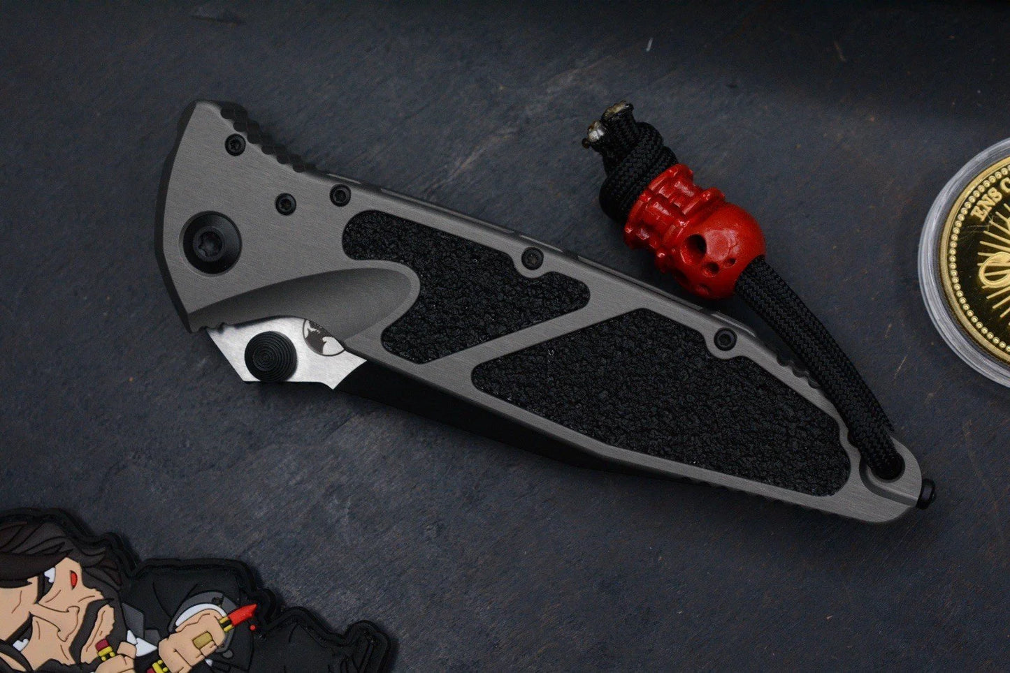 NEW Microtech Socom SPEAR POINT Natural Clear Sig Series w/ Playge Bead/WickPack