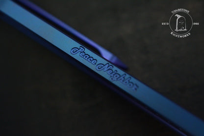 NEW Peace Neighbor Archon Blurple Ti Pry w/ Wkrmn Skull Bead Re Playge NGMCo