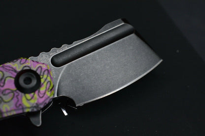 NEW Kanscept x Koch Mini Korvid Undead G-10 Black Blade Purple Handle