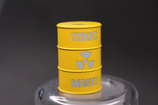 Rare D&D USA Fallout Video Game Toxic Yellow Danger Waste Barrel” Bead Koch/JRW