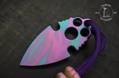 RARE Koch Artifakt Titanium Custom Dessert Warrior Anodized w/ 3x Donut Beads