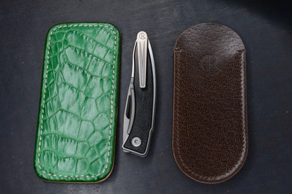 NEW Chris Reeve Mnandi Bog Oak Inlay Magnacut Blade w/ Robertson Gator Pouch
