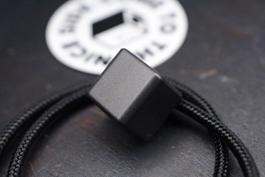 NEW Nice Guy Machine Co BNo1 Black Ultem Lanyard Bead .625” NGMCo