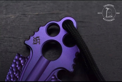 RARE Koch Tool Company Purple TITANIUM Artifakt w/ Custom Molar Bead USA MADE