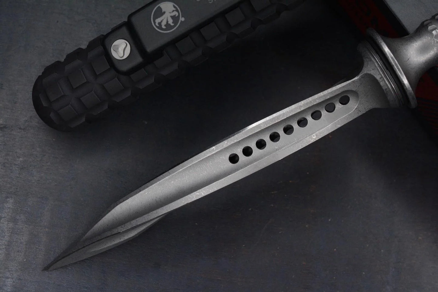 RARE Microtech Jagdkommando FULL TI Tri Dagger Apocalyptic Finish Frag Handle