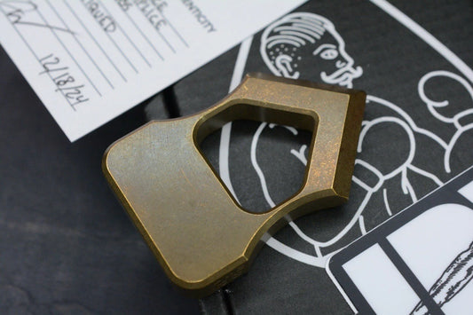 NEW JRW Stone Face Accomplice Antiqued Dark Brass w/ COA