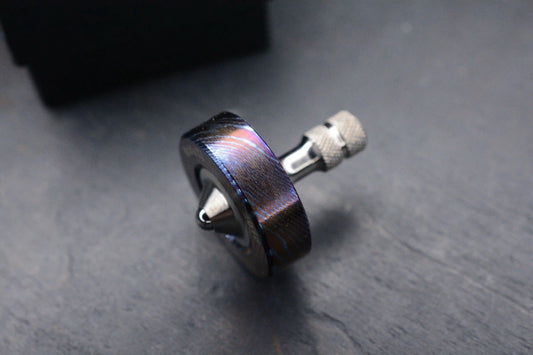 RARE Brian Fellhoelter MokuTi Custom Spinner Top / Chad Nichols Anodized Ti