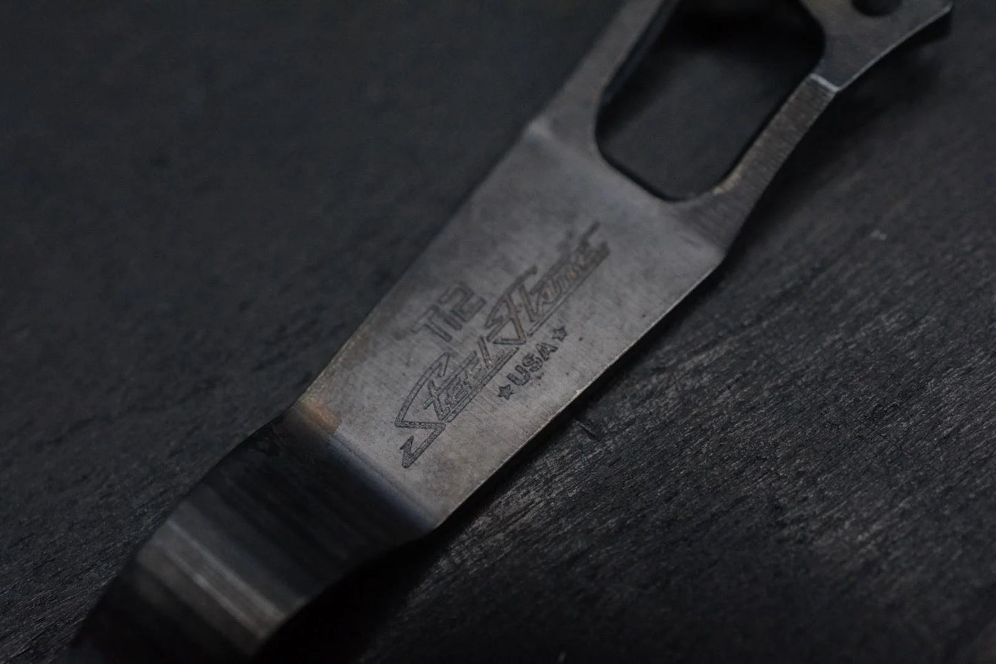RARE Steel Flame x Ti2 Design 3-Hole Smile Mother F’er Clip Fallout TRD Bronze
