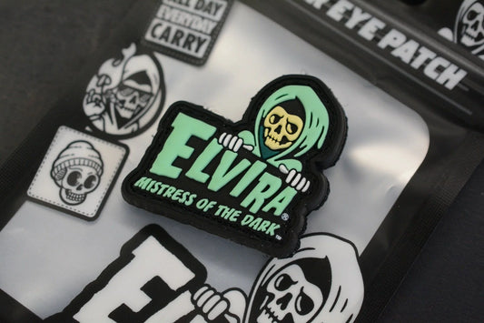 NEW Data Crew “Elvira Reaper” Elvira Homage RE Patch Electric Blue