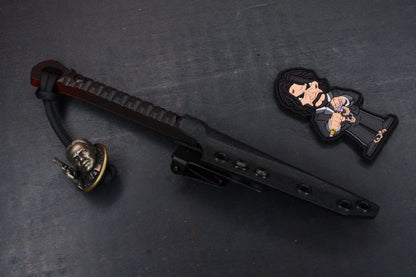 NEW Half Face Blades Cardiac Spike G-10 Coated Dagger w/John Wick Bead & Patch