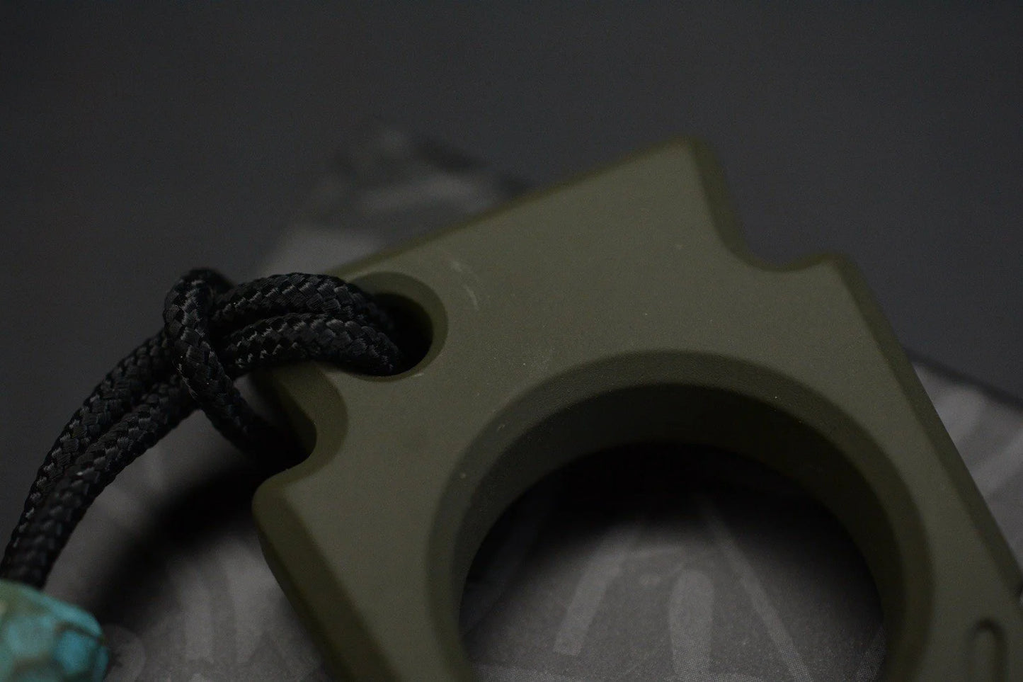 NEW OEGEDC Keystone V2 Bottle Opener OD GREEN w/ Custom Barbell Bead