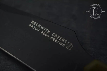 New FISHER EXC BECKWITH COVERT 1/100 OD/ Orange G-10 w/Kydex Sheath Sold Out