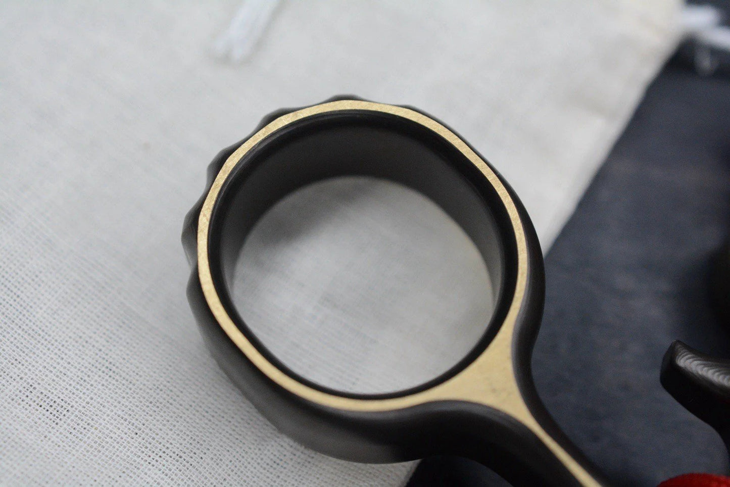 RARE Delicious Fist Drop Anchor Dark Brass Scratch Sanded B.O w/Necromancer Bead