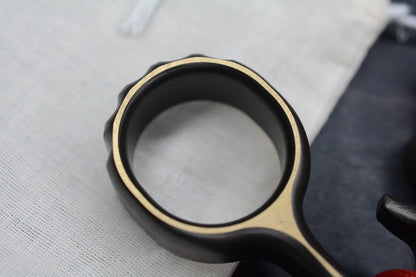 RARE Delicious Fist Drop Anchor Dark Brass Scratch Sanded B.O w/Necromancer Bead